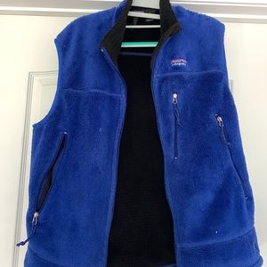 Patagonia Fleece Vest - men’s size large - blue!